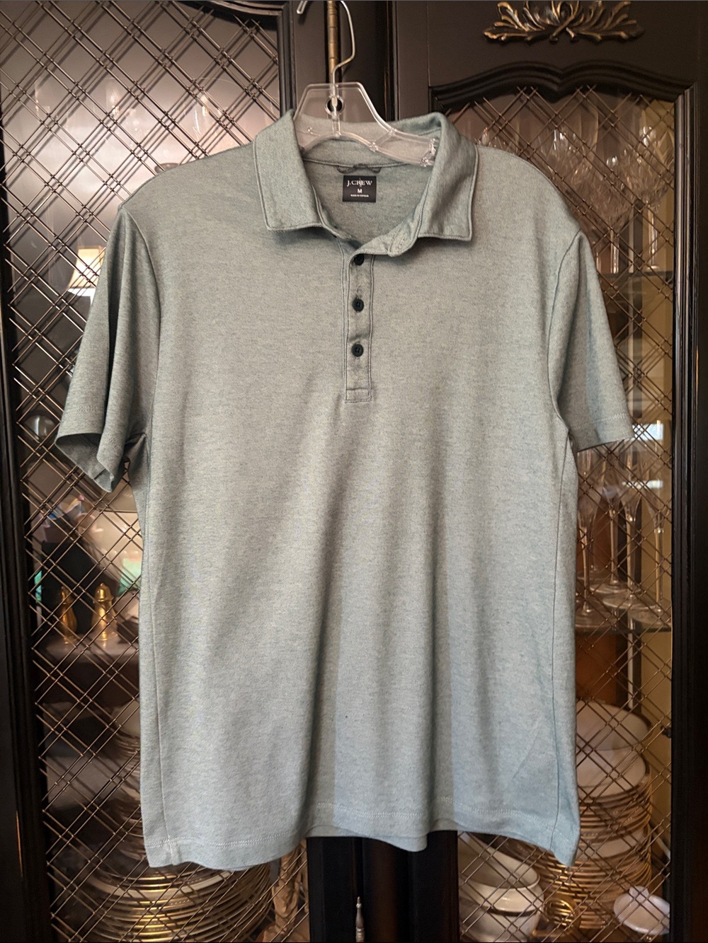 J. Crew Men’s Heather Green Polo